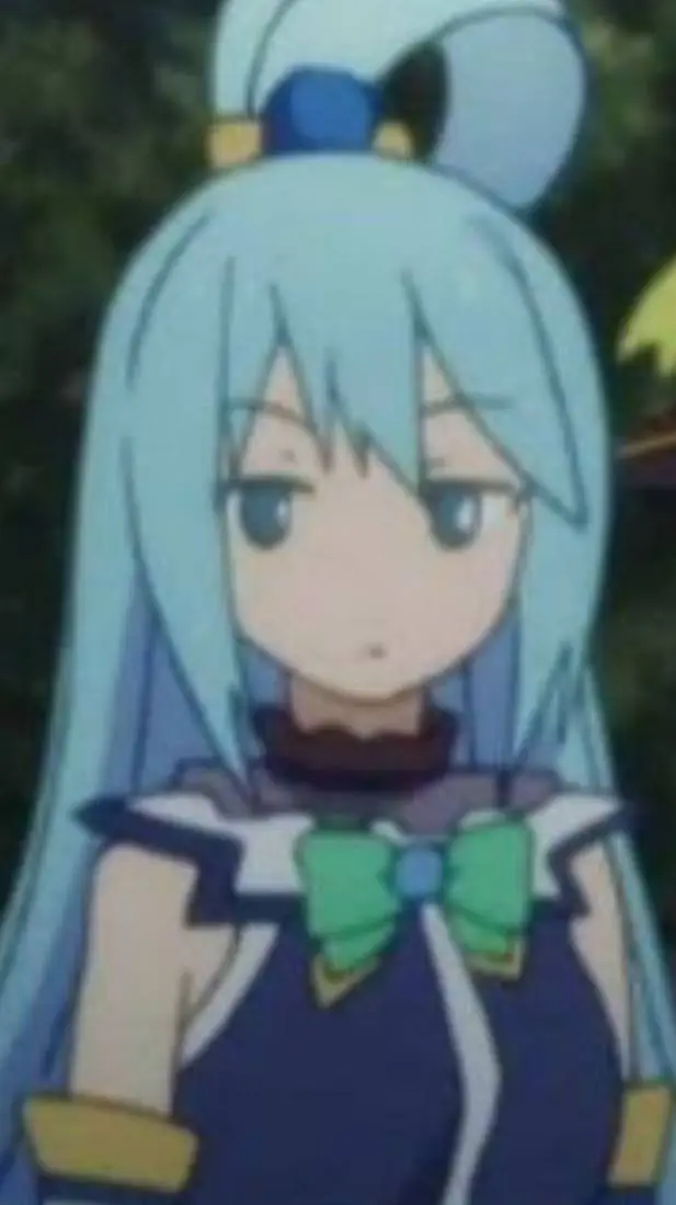 ai character: aqua konosuba  background