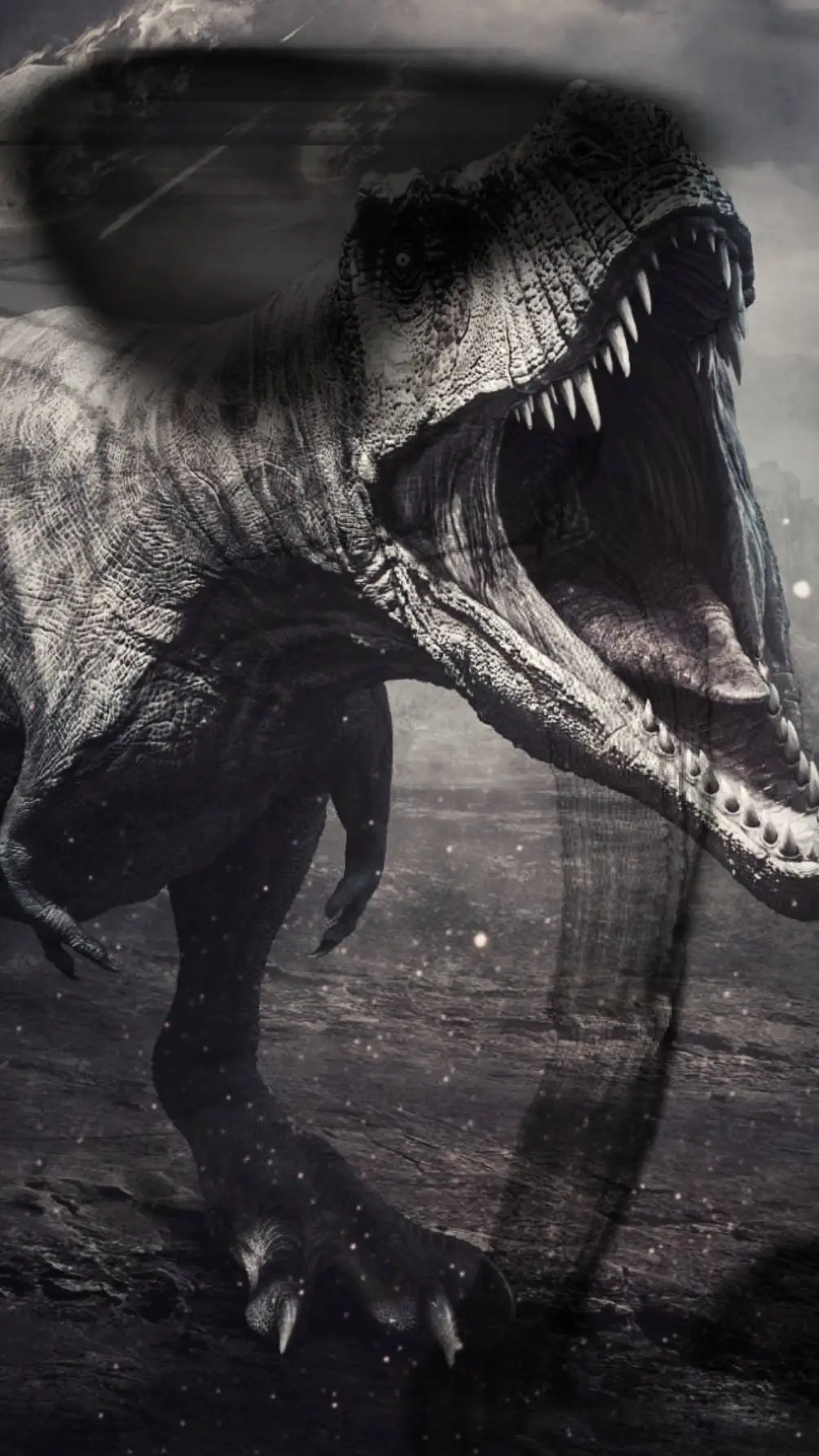 ai character: dinossauro mutante background