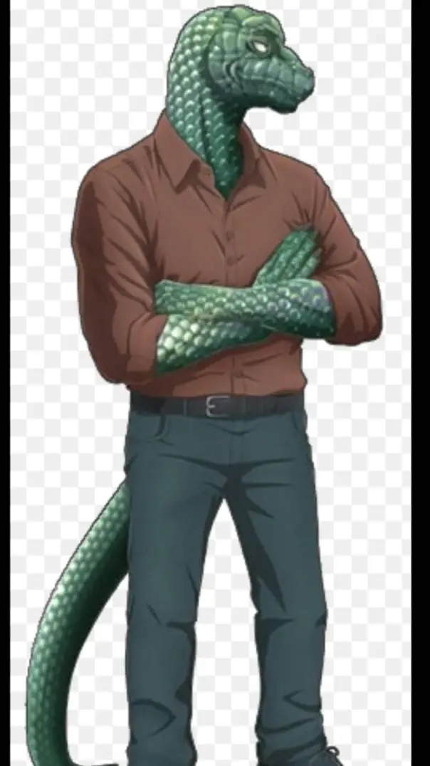 ai character: Gosha  background