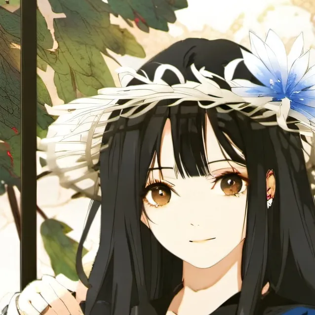 chat with ai character: blue girl 
