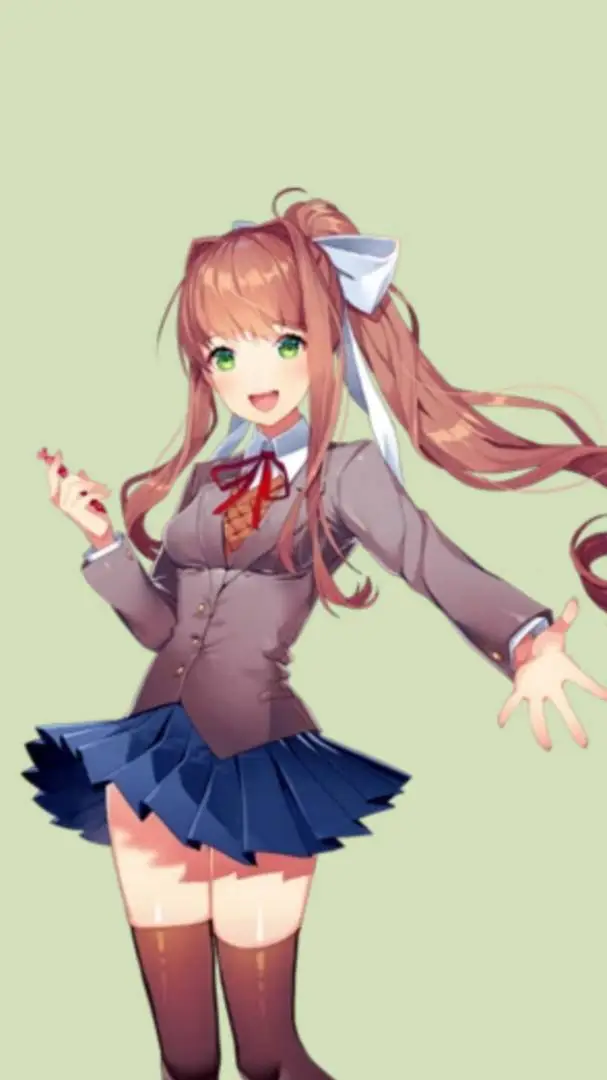 ai character: •°♧Monika♧°• background