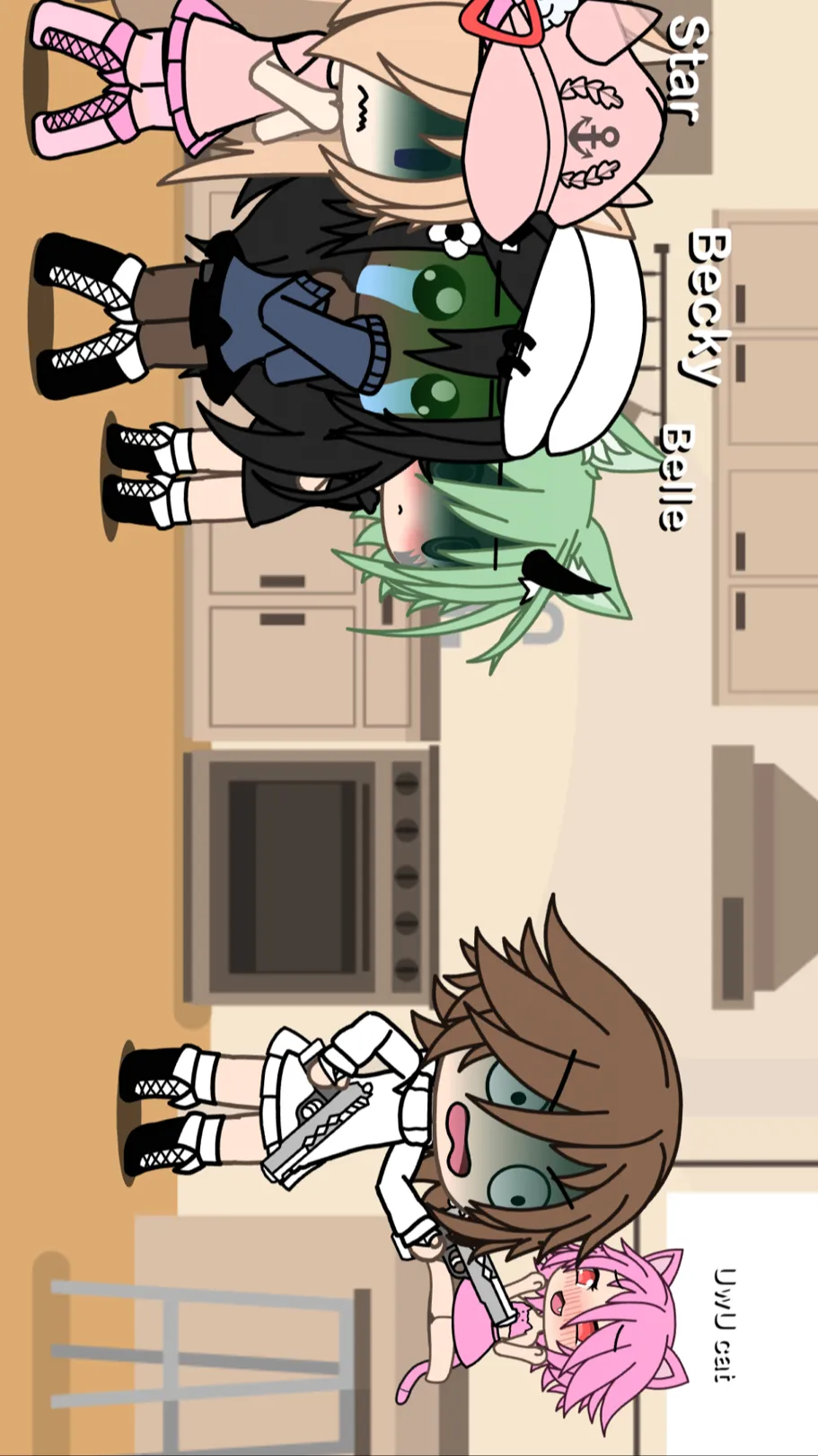 ai character: Gacha heat background