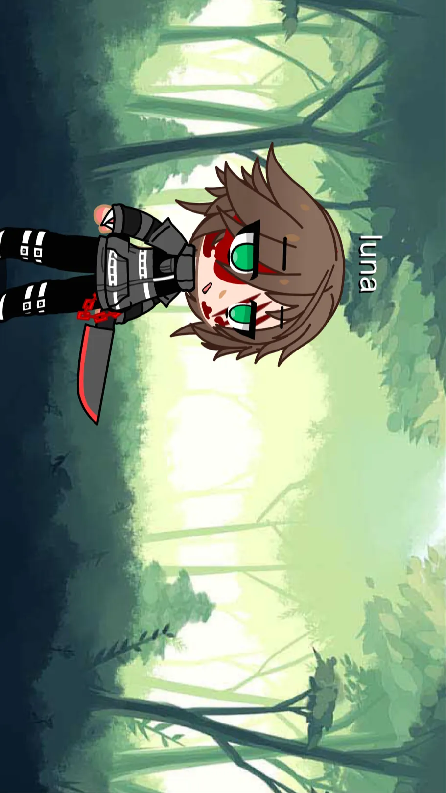 ai character: Luna(oc) background
