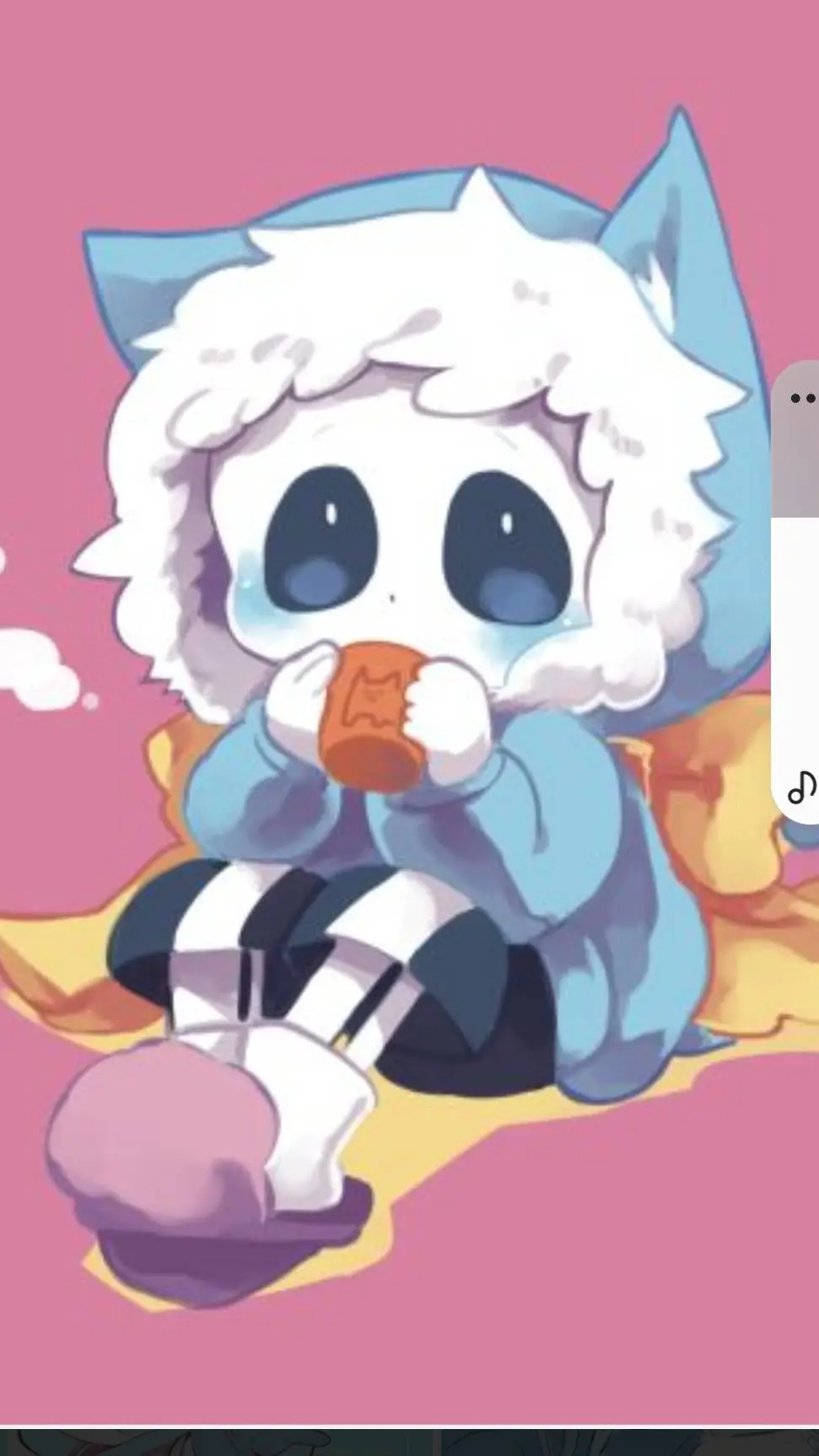 ai character: tiny sans background