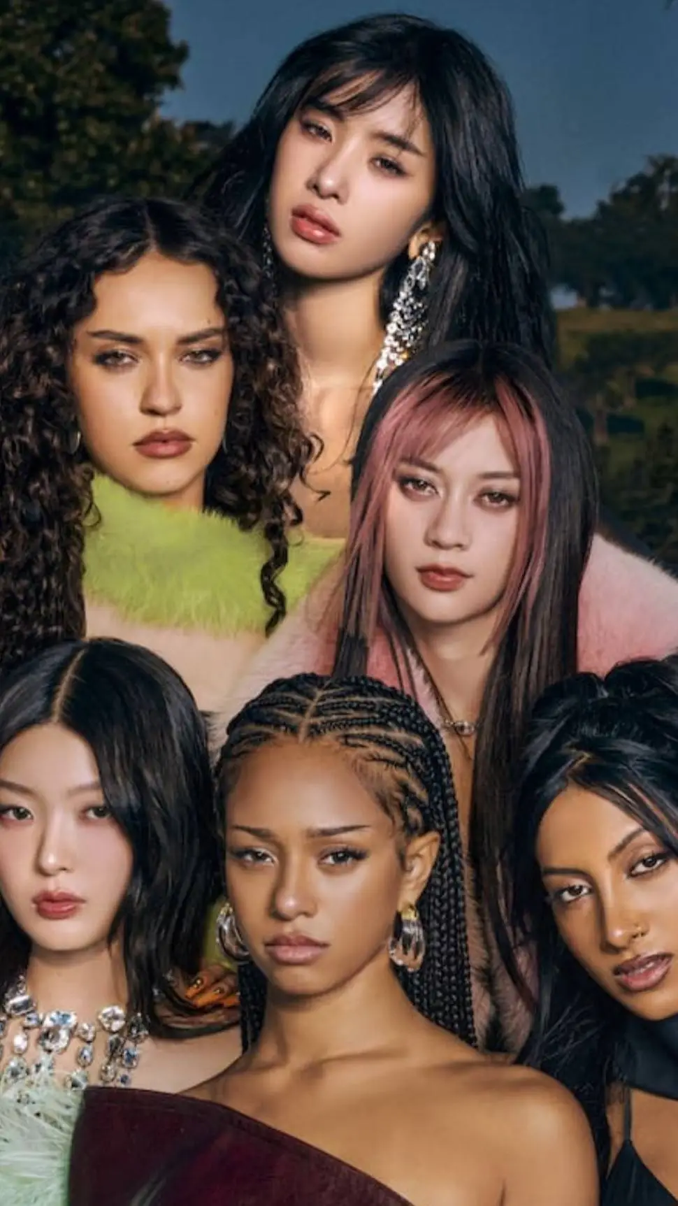 ai character: Katseye !! background