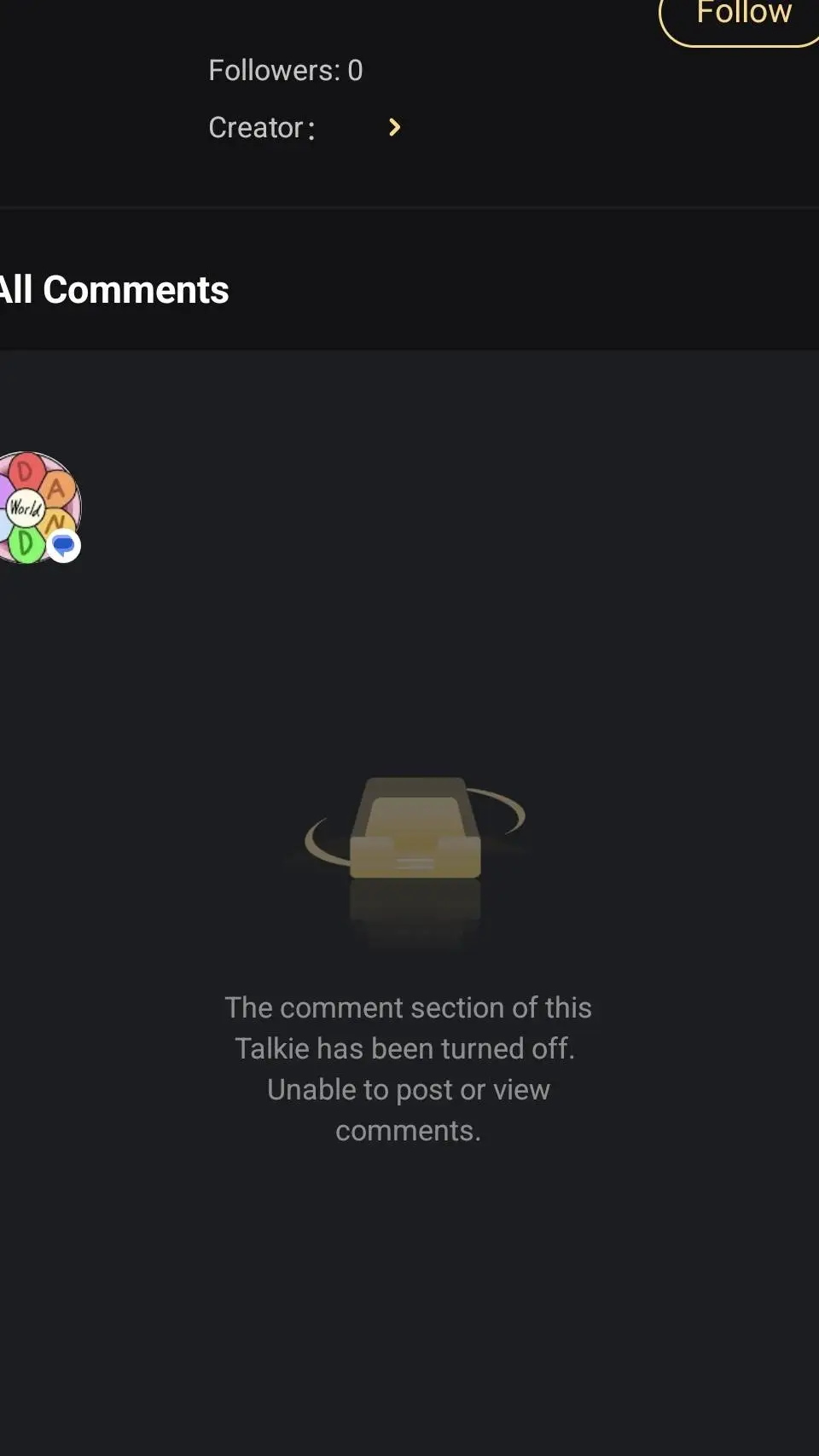 ai character: Talkie!? background