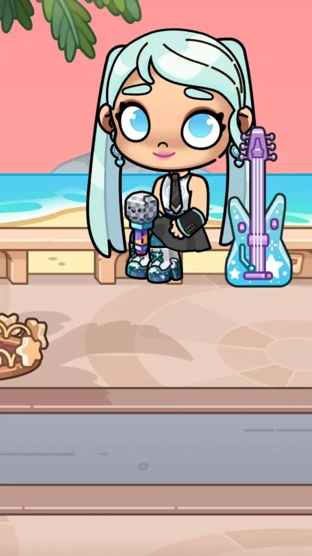 ai character: miku x horreur  background