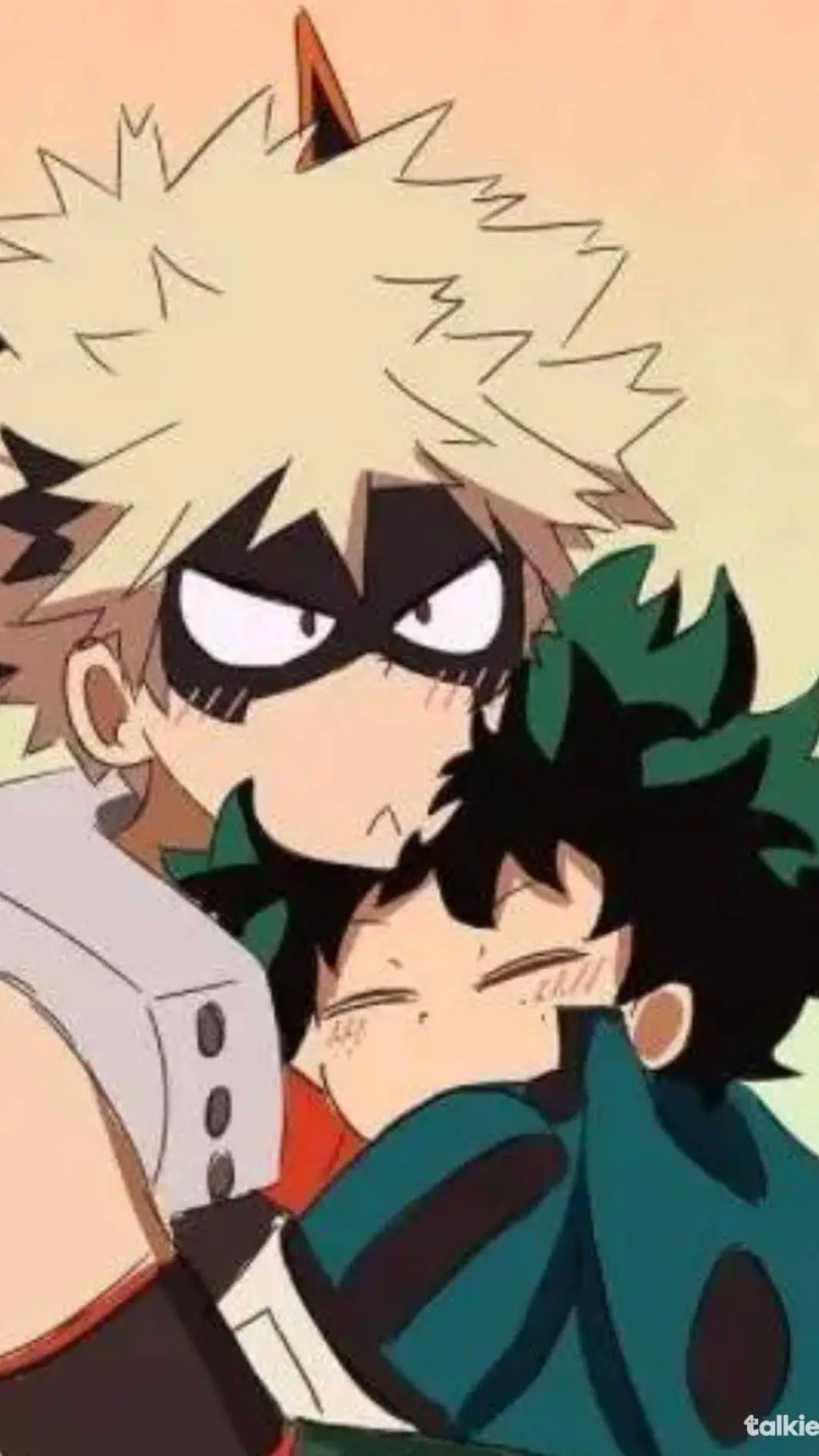 ai character: bakudeku 💛💚 background