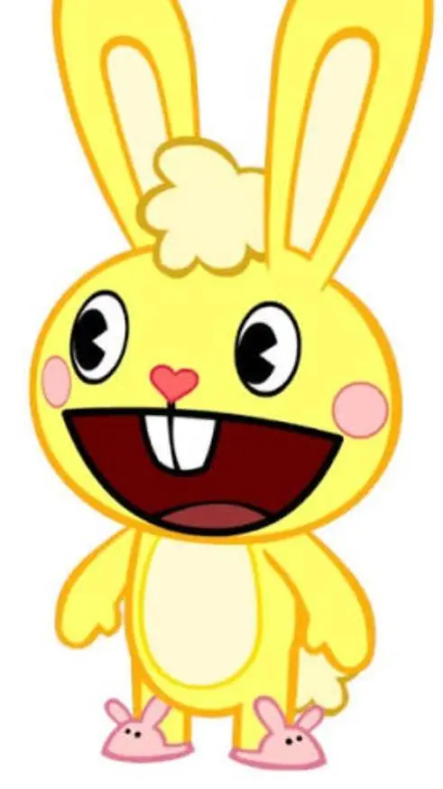 ai character: 💛Cuddles💛🐰🩸 background