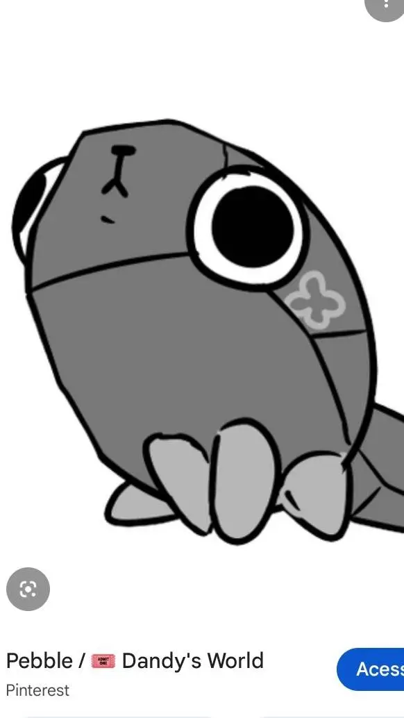 ai character: Pebble 🪨🐶 background