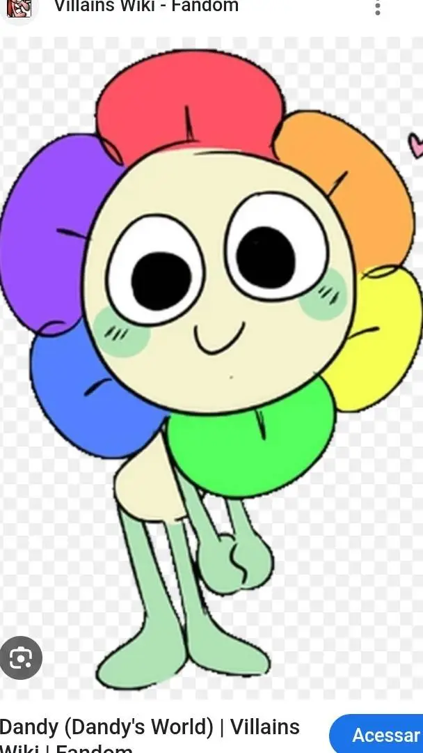 ai character: Dendy 🌼🌈 background