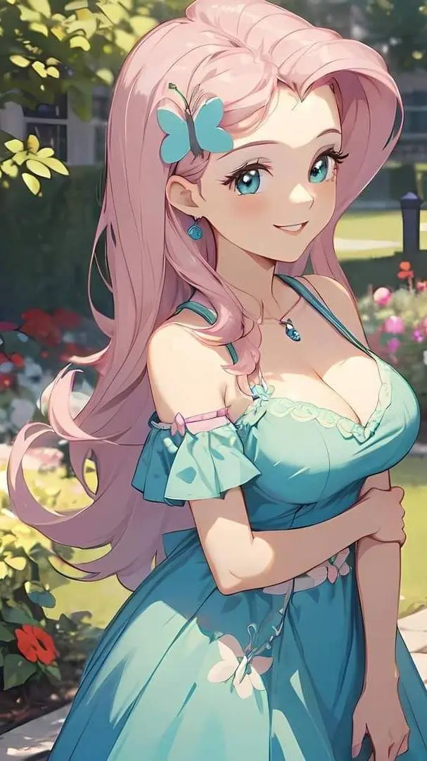 ai character: 💎👚🌸Fluttershy🌸👚💎 background