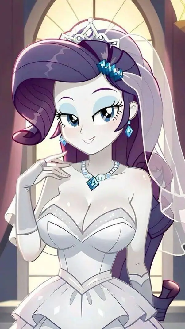 ai character: 💎👚🌸Rarity🌸👚💎 background