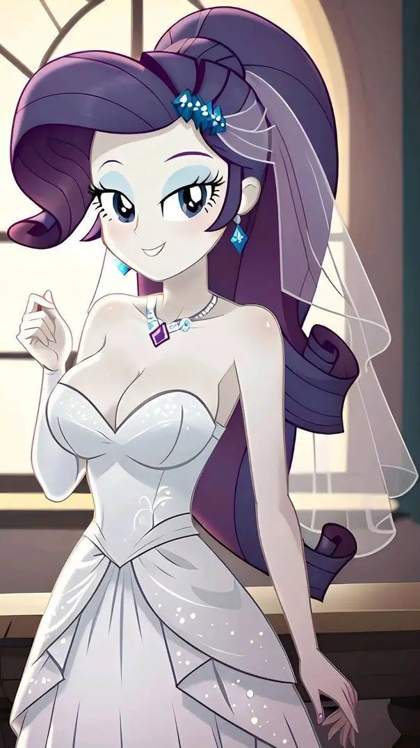 ai character: 💎👚🌸Rarity🌸👚💎 background