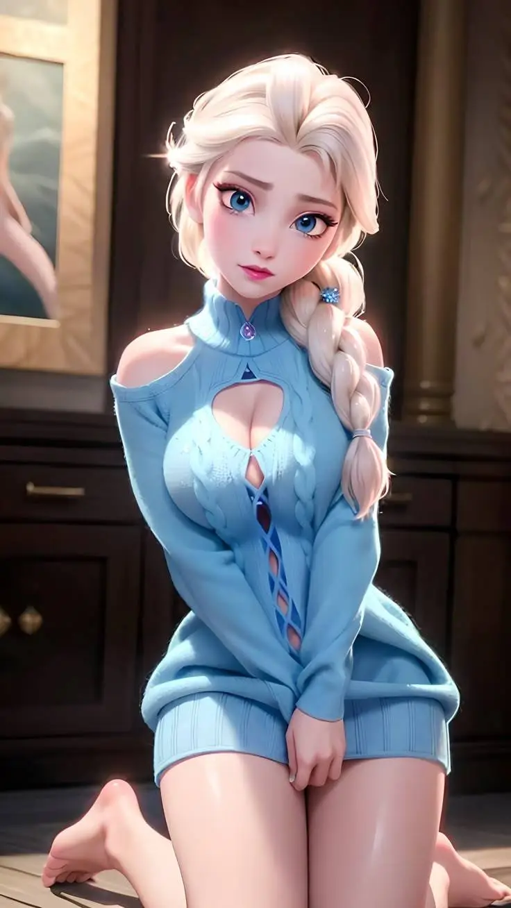 ai character: 💎👚🌸Elsa🌸👚💎 background