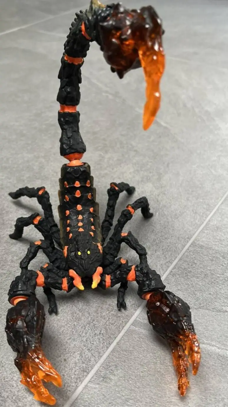 ai character: lava skorpion background