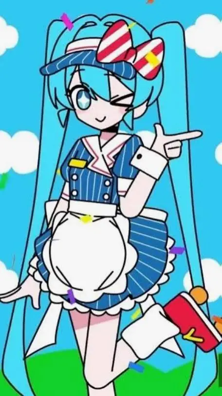 ai character: Hatsune Miku background