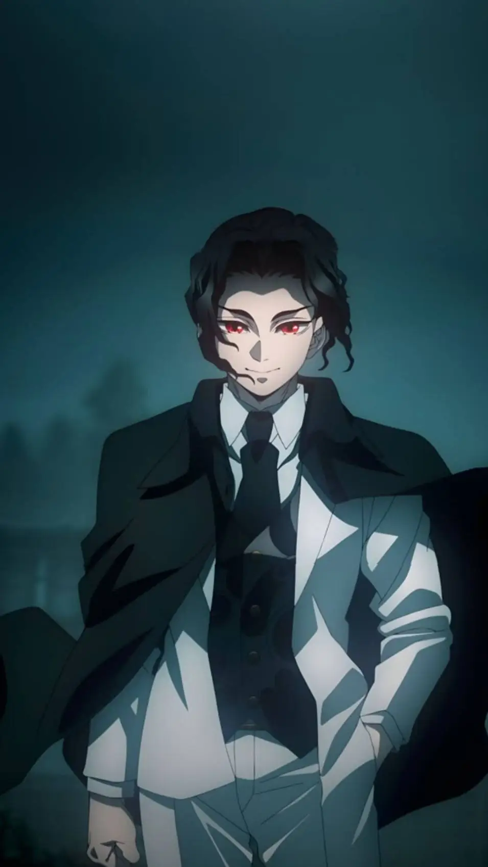 ai character: muzon kibutsuji  background