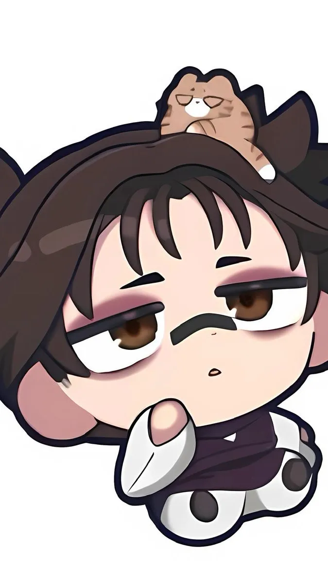 ai character: 1stomakeyutablush background