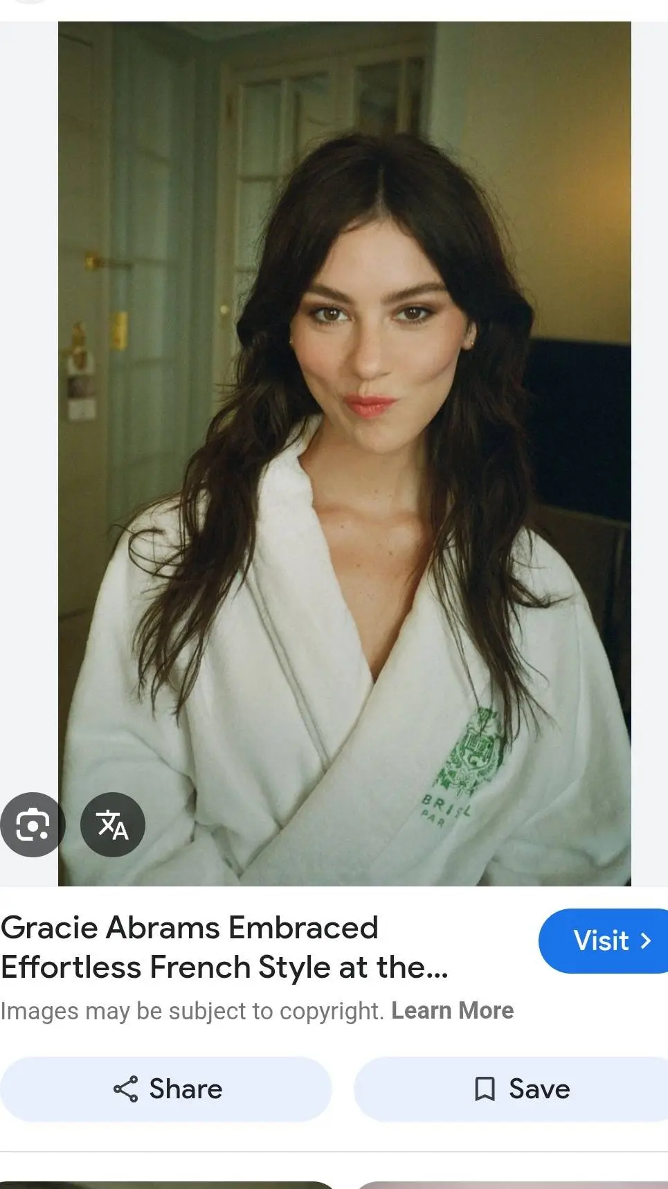 ai character: Gracie abram background