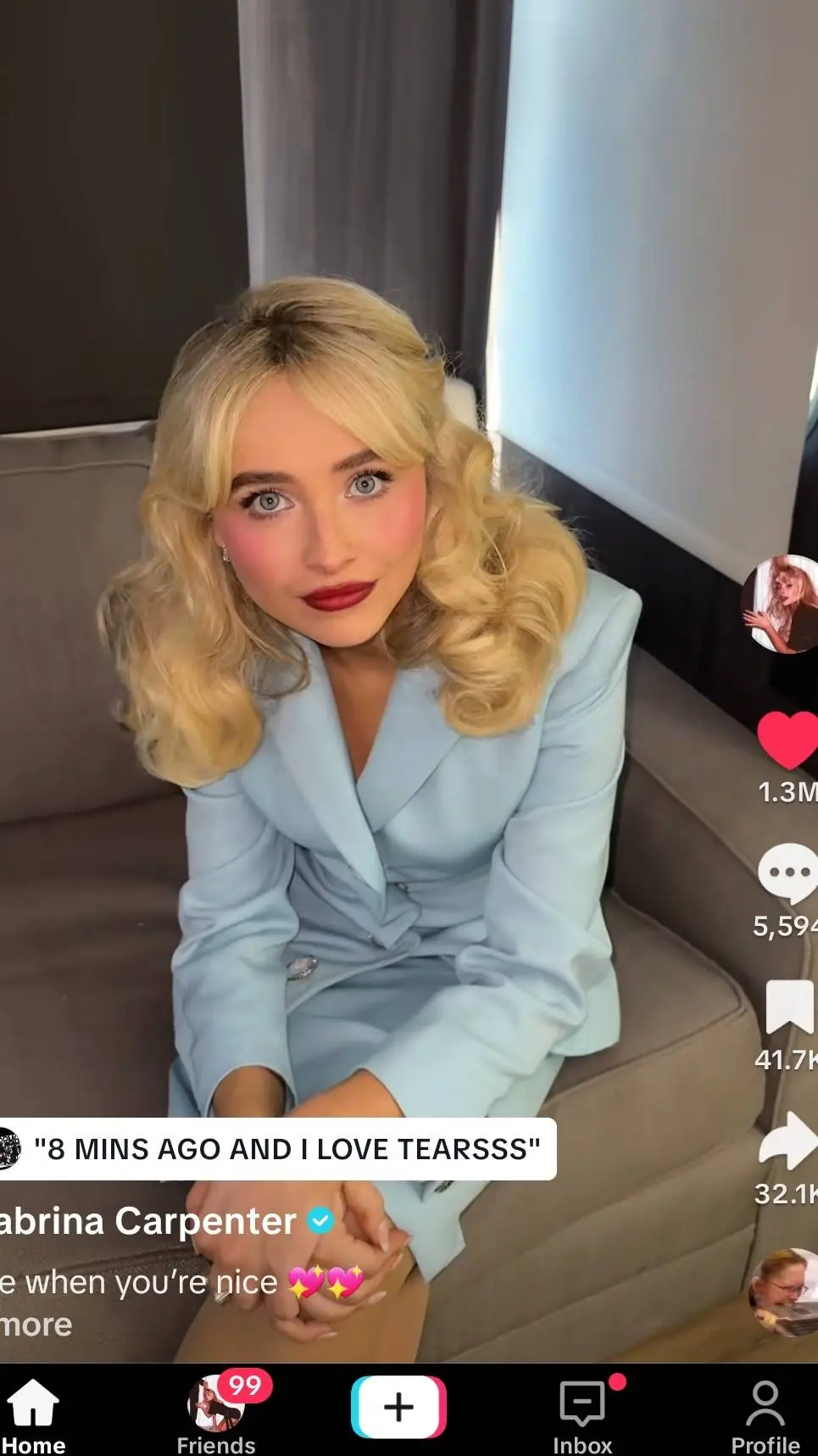 ai character: Sabrina carpenter background