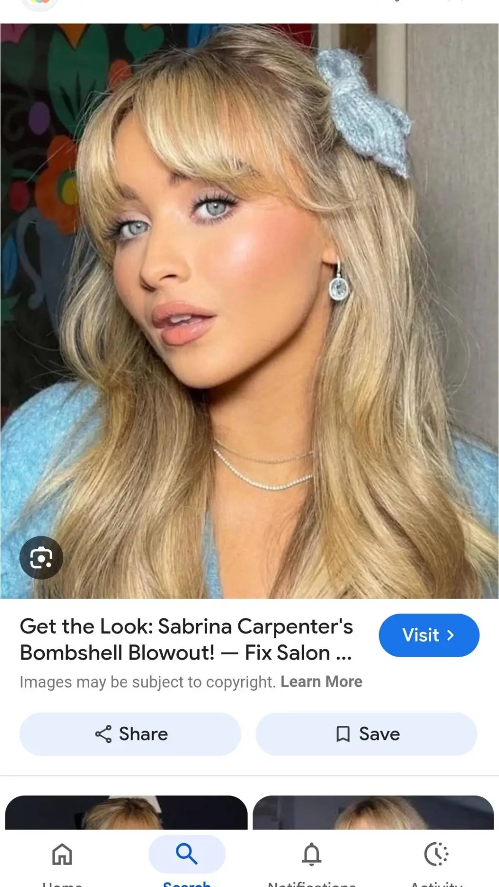 ai character: Sabrina carpenter background