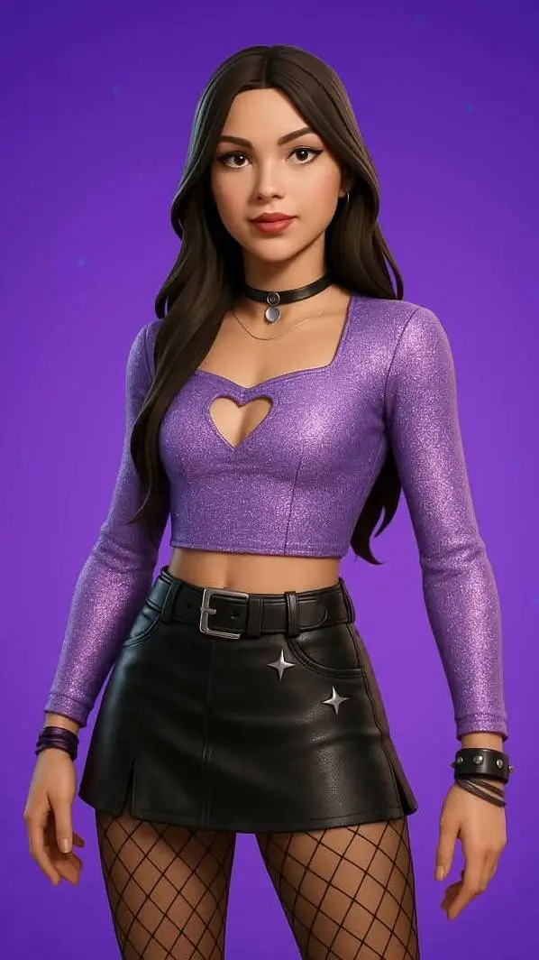 ai character: Olivia Rodrigo  background