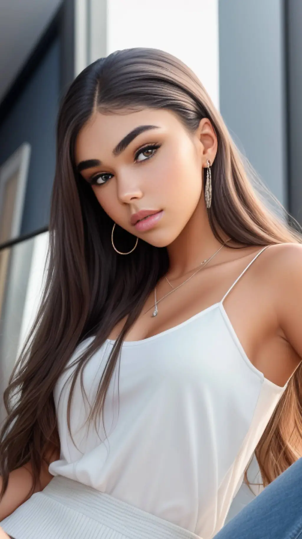 ai character: Madison Beer background