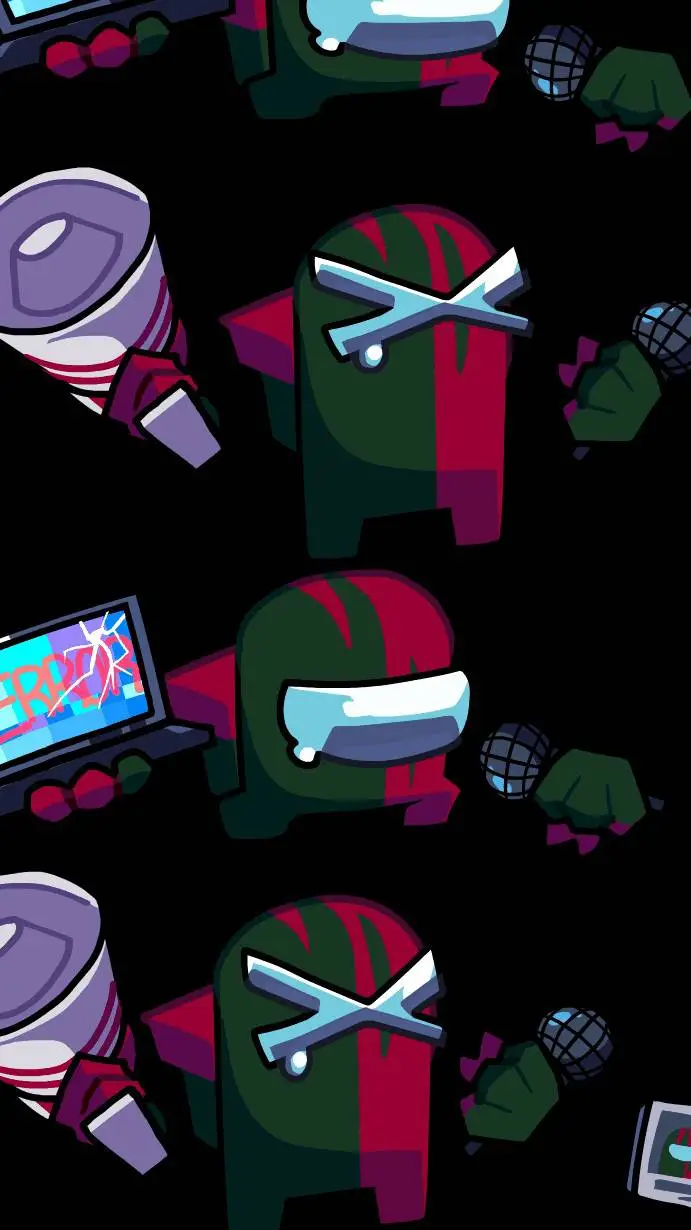 ai character: among us kawaii background