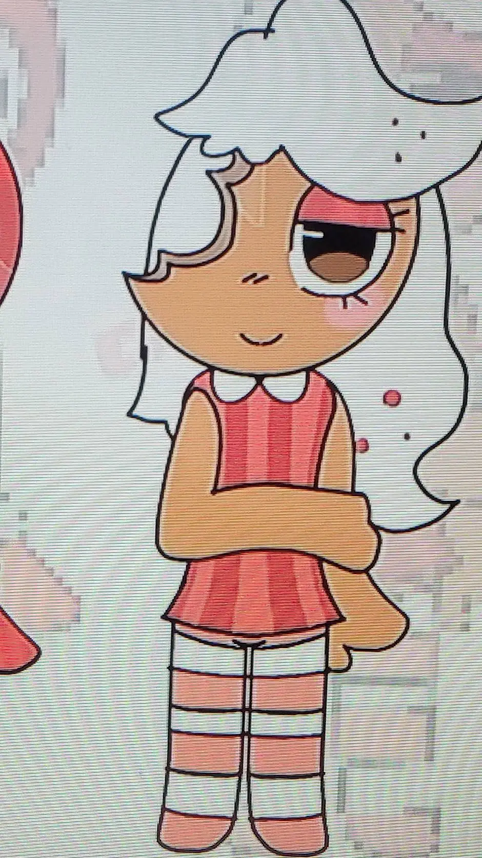 ai character: ginger background