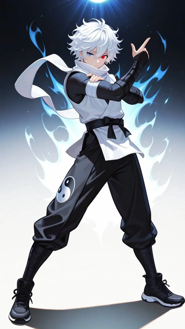 ai character: Aqua/Whiteninja background