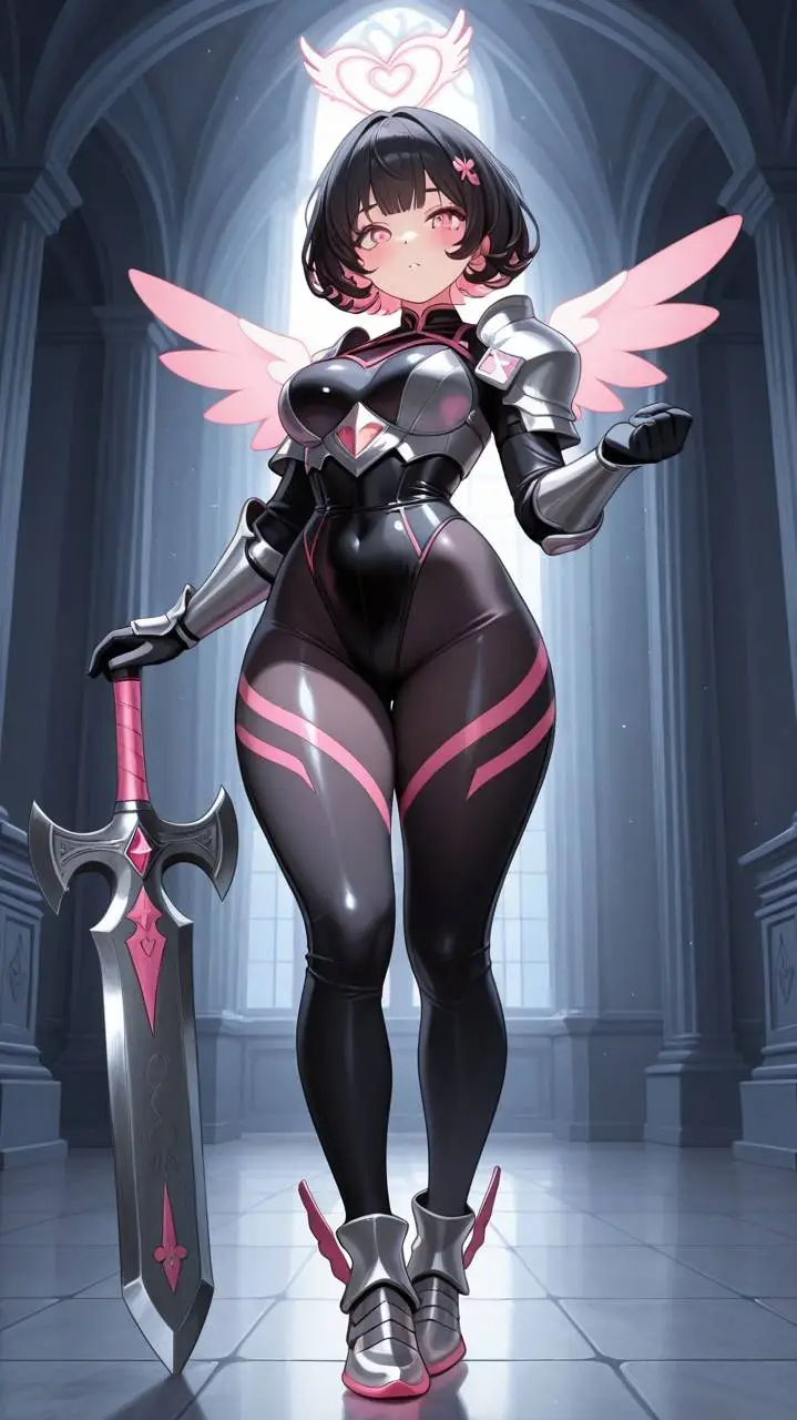 ai character: Pink Dark/Sarah background