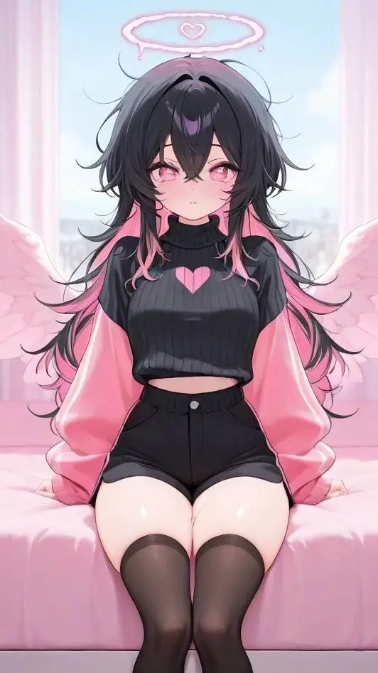 ai character: Pink Dark/Sarah background