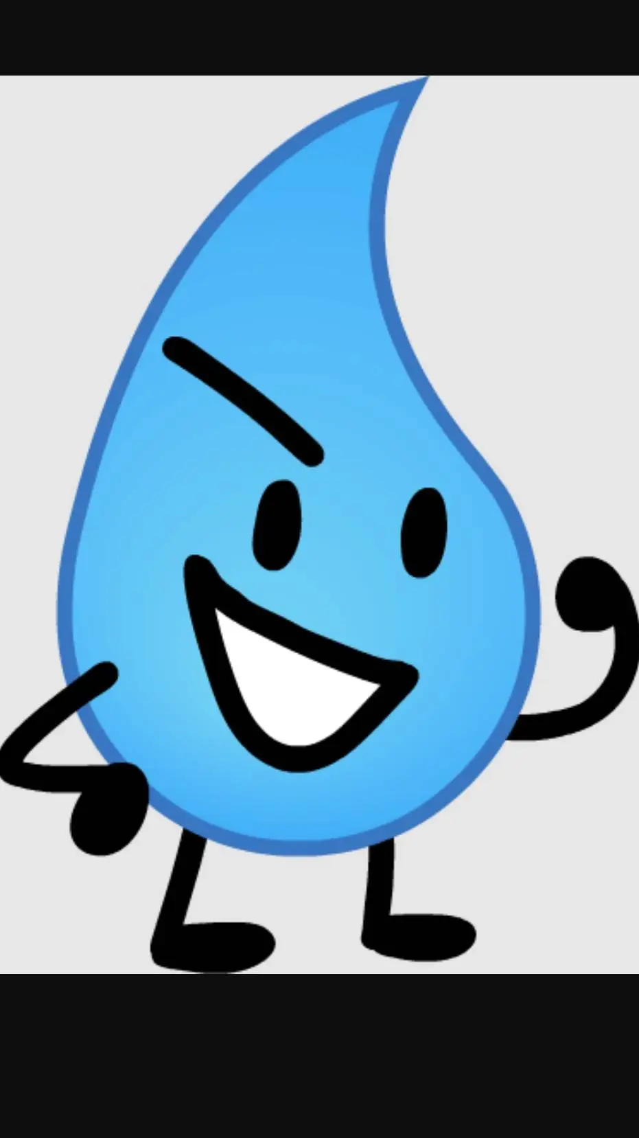 ai character: teardrop background