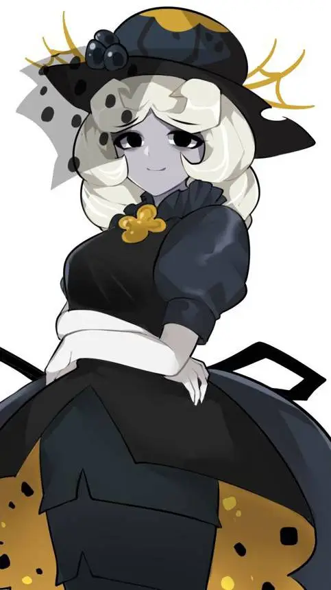 ai character: Truffle Cookie 🖤💛 background