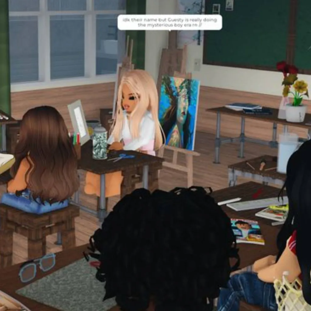 chat with ai character: high school roblox