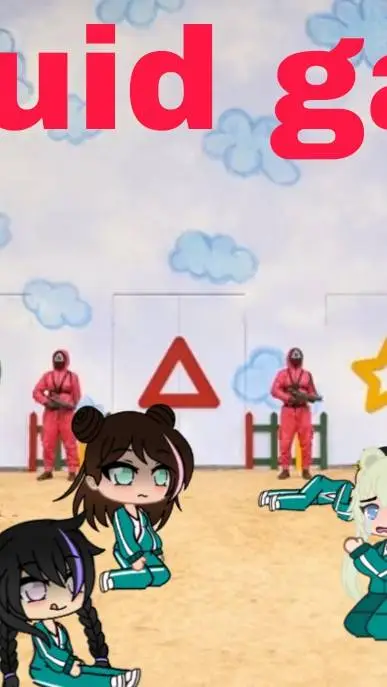 ai character: squid game....  background