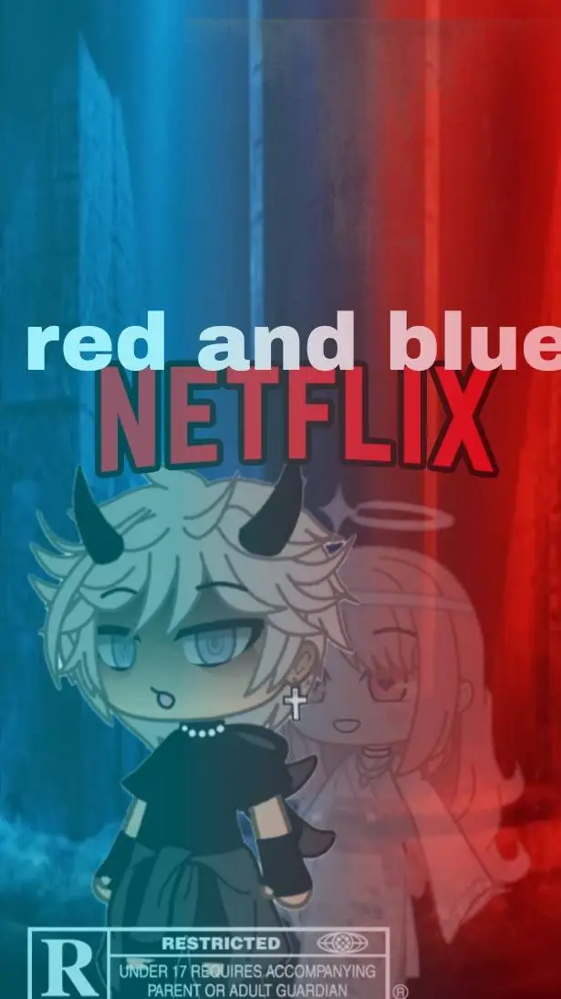 ai character: 𝒓𝒆𝒅 𝒂𝒏𝒅 𝒃𝒍𝒖𝒆...  background