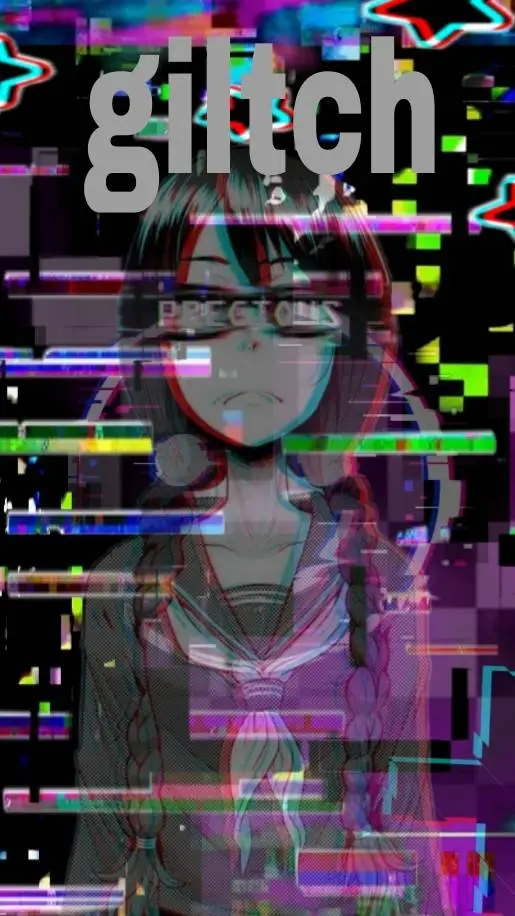 ai character: glitch movie!  background