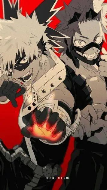 ai character: Bakugo e Kirishima background