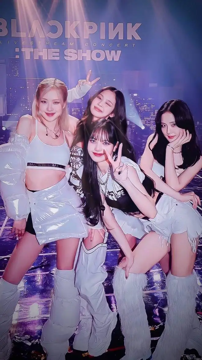 ai character: BLACK PINK 💓💓 background