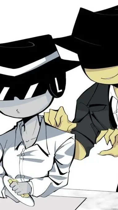 ai character: DoubleFedora idk background