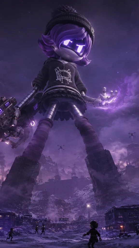 ai character: Giant Uzi background