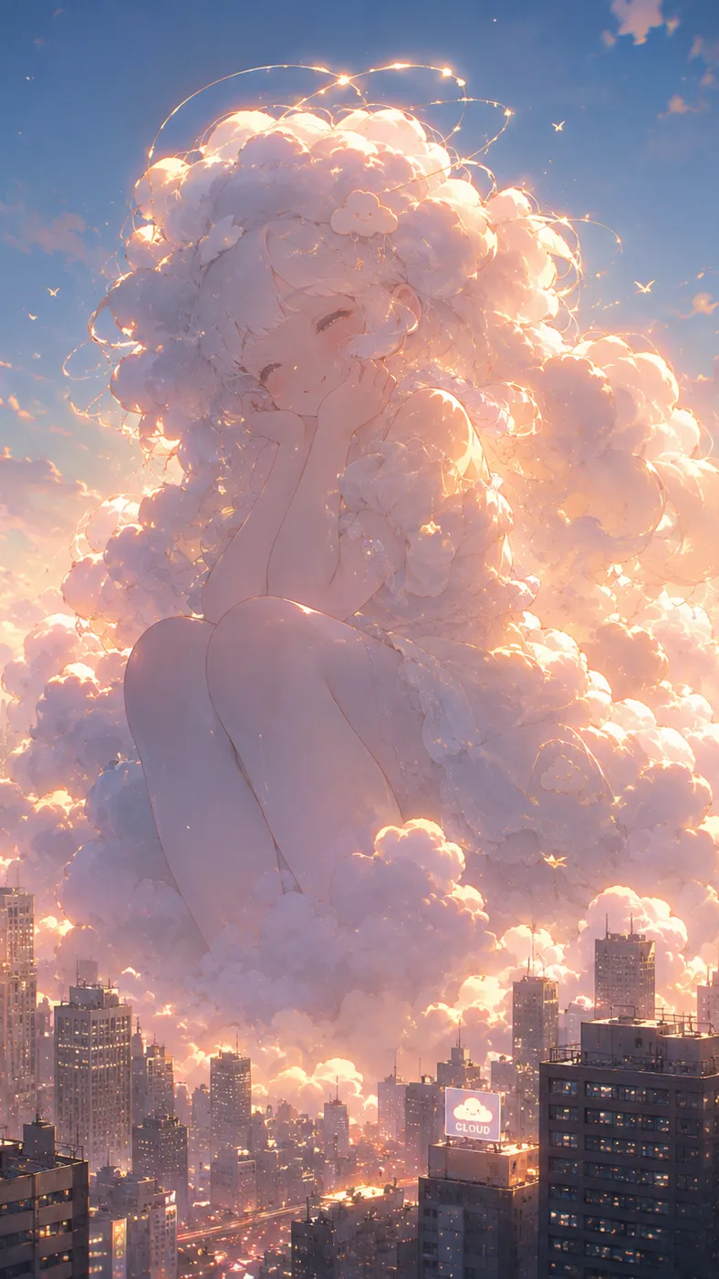 Talkie AI - Chat with Giant cloud girl 