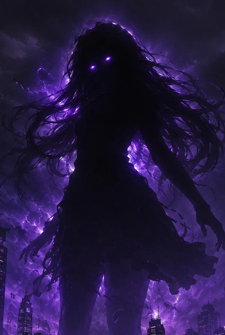 chat with ai character: Giant shadow girl
