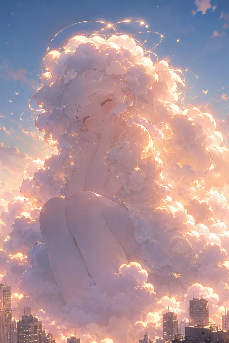 chat with ai character: Giant cloud girl 