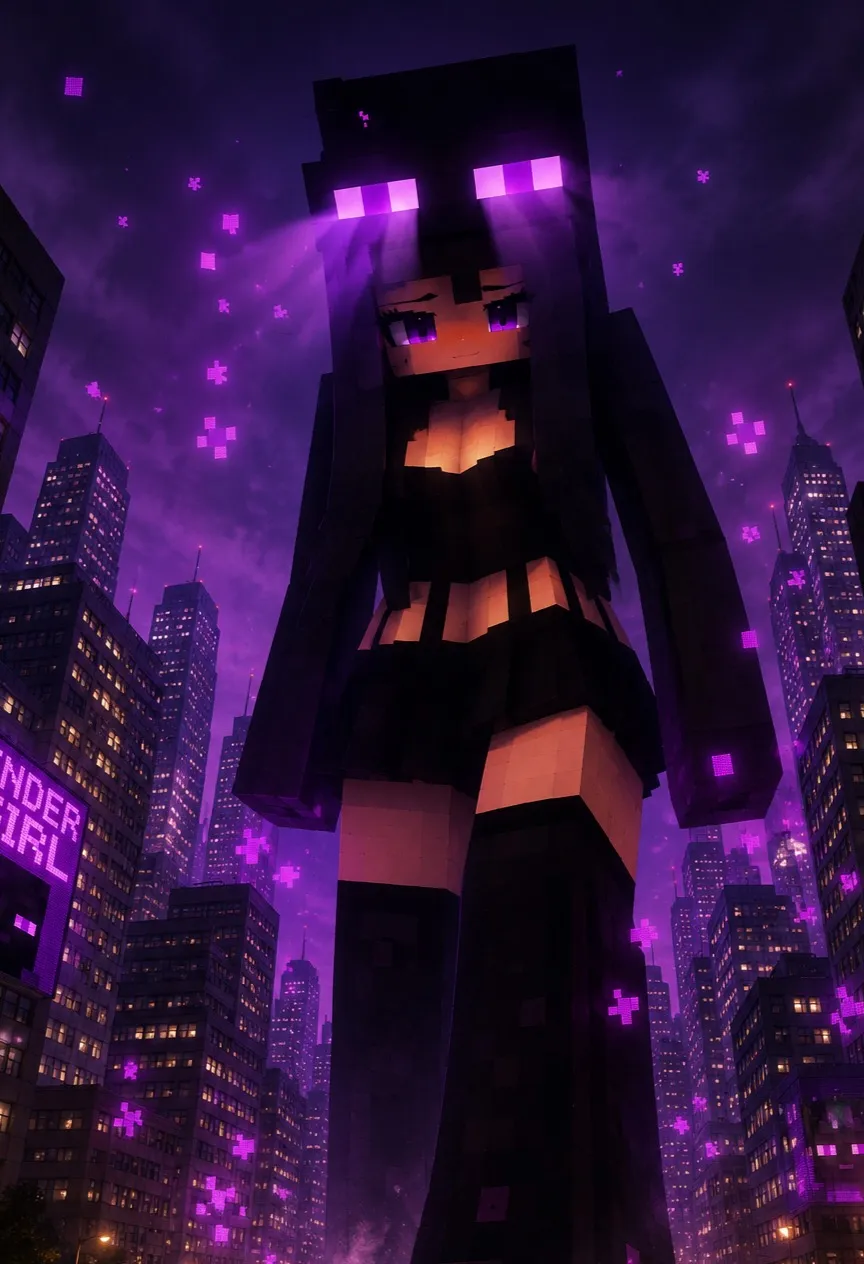 chat with ai character: Giant ender girl