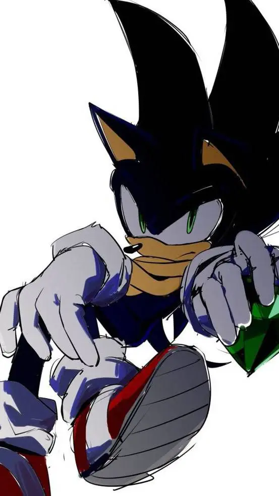 ai character: 𝓓ark 𝓢onic background