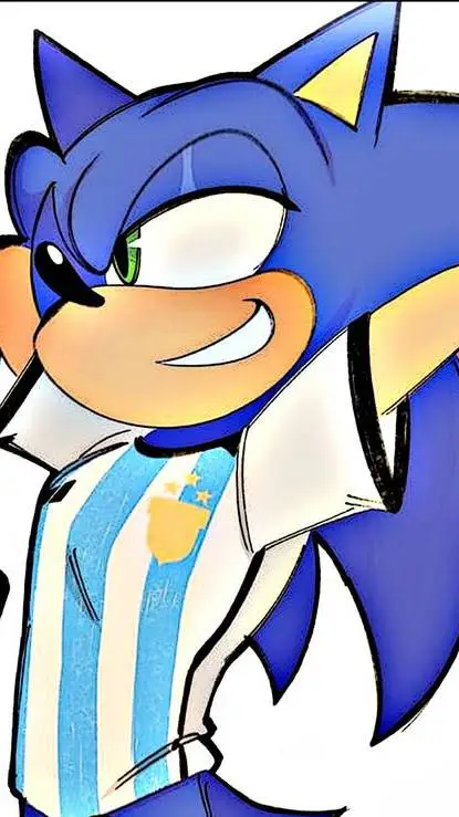ai character: 🫐Sonic argentino🇦🇷 background