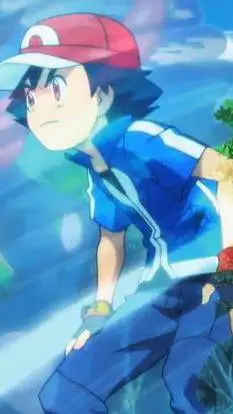 ai character: Ash ketchum 💦 background